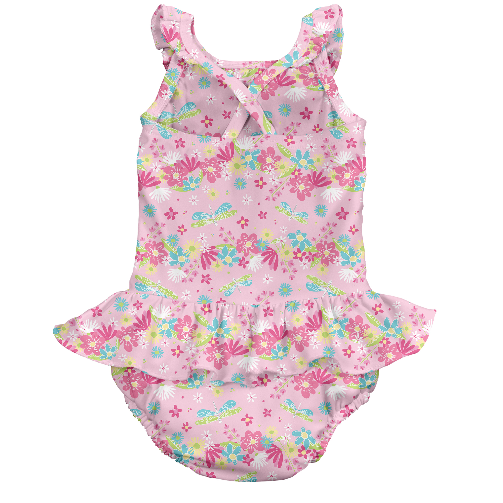 i play. Baby and Toddler Girls One-Piece Swimsuit with Built-in Reusable Absorbent Diaper - image 2 of 4
