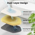 thumbnail image 3 of 3-in-1 Bathtub Scrubber Brush, Adjustable Handle Multi-Surface Cleaning Brush, Detachable Replacement Heads Scrub Brush for Bathroom  bathtub, 3 of 11