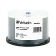 thumbnail image 1 of Verbatim DataLifePlus - 50 x CD-R - 700 MB (80min) 52x - white - ink jet printable surface, printable inner hub - spindle, 1 of 2