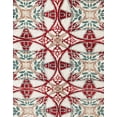 thumbnail image 1 of Ahgly Company Indoor Rectangle Abstract White Gold Abstract Area Rugs, 4' x 6', 1 of 6