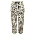 thumbnail image 4 of Arlun Leopard Casual Pants for Women Therian Fuzzy Soft Comfortable Baggy Pants Y2k Cheetah Printed High Waisted Drawstring Fall Winter Pants with Pockets Gold XL, 4 of 4