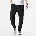 thumbnail image 2 of Vedolay Mens Lounge Pants Drawstring Loose Summer Yoga Pant Black,L, 2 of 5
