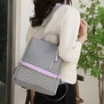 thumbnail image 2 of Large Backpack Waterproof Travel Bag Zipper Casual Solid Work Daybag(Black), 2 of 7