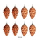 thumbnail image 4 of Toystoory 8x Decoraciones festivas Conos de pino únicos Colgante Decoración para árboles Decoraciones para árboles Conos de pino de plástico Kits de decoración para fiestas Bronce, 4 of 5