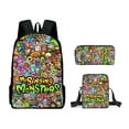 thumbnail image 1 of My Singing Monsters Monster Concert School Bag Cartoon Backpack Shoulder Bag Pencil Case Three Piece Set, 1 of 2