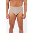 thumbnail image 4 of Men's Cottonique M27712 Latex Free Organic Cotton Briefs - 2 Pack (Melange Brown M), 4 of 4