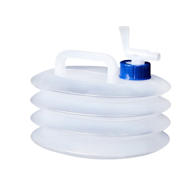 Large Capacity Portable Folding Water Container with Spigot Camping Water Storage Carrier Jug Collapsible Water