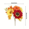 thumbnail image 4 of Dmlowu Halloween Sunflower Artificial Flowers Bouquet, 9x14 Inch No Fade Fall Flowers Artificial for Decoration, Fake Fall Flowers for Thanksgiving Halloween Decorations Outdoor & Indoor, 4 of 7
