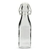 Weddingstar Swing Top Glass 8 1/2 oz. Square Bottle - Set of 6