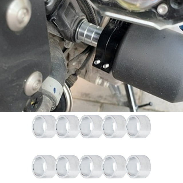 Fdit 10 Pcs Entretoises en Alliage d'Aluminium Rondes Non Filetées Support Diamètre Extérieur 10mm, Entretoises en Aluminium 10mm, Entretoises Non Filetées