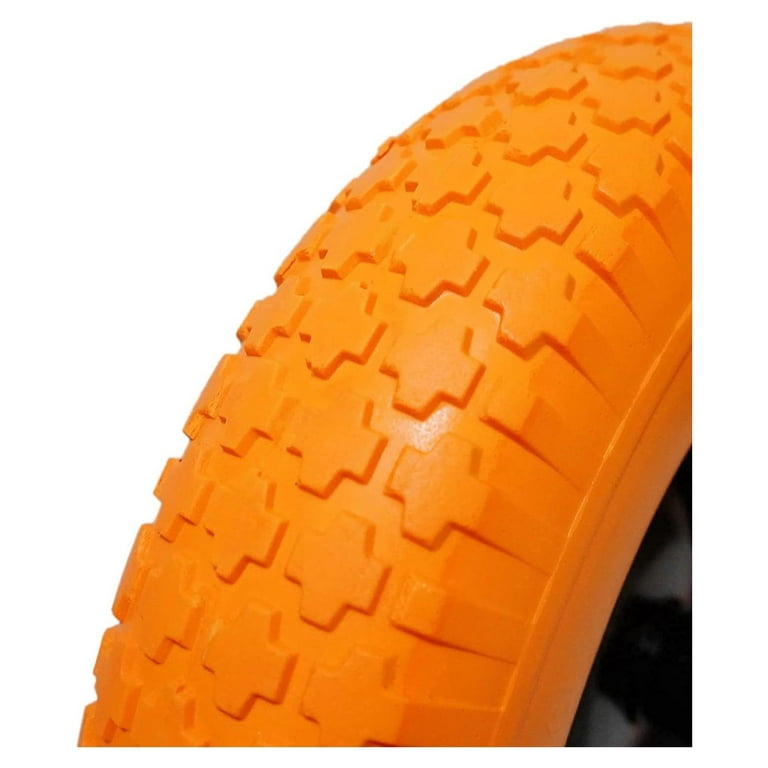 Wheelbarrow Tires 4.80/4.00-8 with 5/8 Bearing, 3.5-6 Hub Flat Free 16  inch Solid Rubber Tire Replacement Wheelbarrow Wheel 4.80-8 for Wheel  Barrel
