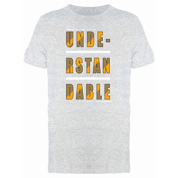Understandable Typography Tee Men's -Image by Shutterstock