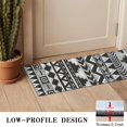 thumbnail image 3 of Black Geometric Triangle Chevron Pattern Door Rugs,Washable Non Slip Door Mats Indoor,Decorative Door Mats,Entry Mat Indoor for Entrance,Bedroom,Kitchen,Bathroom,16"x47", 3 of 6