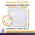 thumbnail image 2 of Filter King 11.25x23.25x1 Air Filter | 6-PACK | MERV 13 HVAC Pleated A/C Furnace Filters | MADE IN USA | Actual Size: 11.25 x 23.25 x .75", 2 of 5