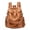 Brown, variant on PRIYAL Women's Large Capacity Studded Backpack Glossy Synthetic Backpack with Golden-Tone Hardware, Multi-Pocket Design & Golden-Tone Hardware, Work, Everyday Use