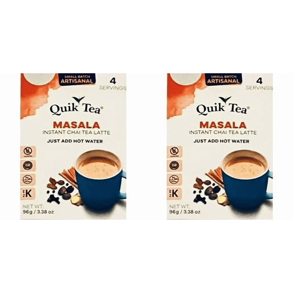 Quik Tea Masala Instant Chai Tea Latte 96g/3.38 oz (2 Pack)
