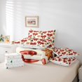 thumbnail image 6 of Manfei Winter Holiday 7-Piece Twin Bedding,Red-Green Christmas Snowflake Bedding Comforter Set,Xmas Reversible, 6 of 7