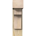 thumbnail image 2 of Ekena Millwork 8"W x 20"D x 28"H Westlake Block Rough Sawn Bracket w/ Offset Brace, Douglas Fir, 2 of 25