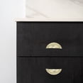 thumbnail image 5 of Uxcell 10 Pcs Drawer Cup Pulls 3" Hole Center Vintage Furniture Handles Knobs Gold, 5 of 7