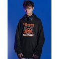 thumbnail image 2 of Happy Halloween Fun Pumpkin Hoodie Juniors -Image by Shutterstock,  Small, 2 of 4