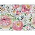 thumbnail image 5 of oneOone Rayon Rose Pink Fabric Leaves & Flowers Floral Sewing Material Print Fabric By The Yard 56 Inch Wide, 5 of 6
