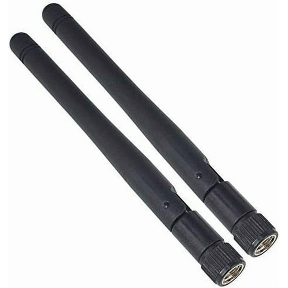 2PCS WiFi Antenna 2.4Ghz 2DBi RP-SMA Male(Hole) Omnidirectional WiFi Aerial Antenna B/G/N Band PC Antenna Wifi Signal for Wireless Network Router/WiFi Booster/USB Adapter/PCI