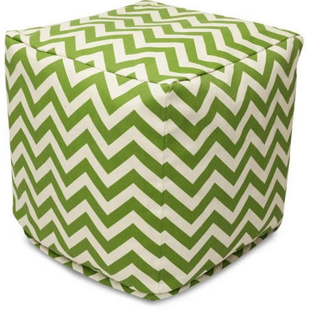 Majestic Home Goods Chevron Bean Bag Cube, Indoor/Outdoor