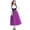 Purple, variant on Womens Medieval Dirndl Dress, Long Sleeve Bavarian Folk Festival Gown Purple M