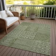 thumbnail image 6 of Addison Rugs Chantille Indoor/Outdoor Transitional Geometric Olive Washable Rectangle Rug, 3' x 5', 6 of 6