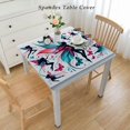 Erxjss Fantasy Elastic Square Tablecloth, Cute Pixie Spirit Elf Fairies