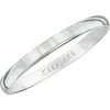 Keepsake 10k White Gold Wedding Band, 2mm