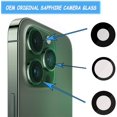 thumbnail image 5 of 3 Pieces OEM Original Rear Back Camera Sapphire Glass Lens Replacement + Adhesive Preinstalled + Repairing, 5 of 5