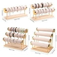 thumbnail image 2 of Solid Wood Display Stand Jewelry Rack Storage Holder Wood For Bracelets Watches, 2 of 7