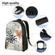 thumbnail image 5 of Balery Tropical Leaves Mochila - Mochila Estilosa y Duradera para Laptop de 15 Pulgadas con Tela Oxford Impermeable, 5 of 8