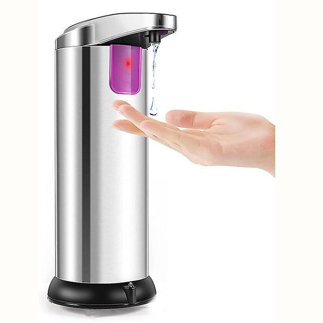 Dispensador automático de jabón, dispensador de jabón para baño sin contacto, con sensor de infrarrojos inteligente, dispensador de jabón líquido ajustable e impermeable, cocina, inodoro