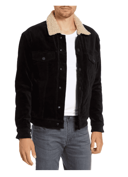 levis sherpa jacket black mens