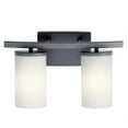 thumbnail image 5 of 45496CH Kichler Lighting Crosby - 2 Light Bath Vanity Approved for Damp Locations - with Contemporary inspirations - 15 inches wide-Chrome Finish, 5 of 7