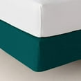 thumbnail image 6 of DNG Creations 1 Piece Box Spring Cover 100% Egyptian Cotton Wrap Around 4 Sides for Hotel & Home, Fits Box Springs up to 12 Inch Deep Pocket ( Solid Teal - Olympic Queen ), 6 of 7