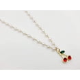 thumbnail image 3 of Pearl cherry Choker Necklace - Trendy Pearl necklace Gold tone, 3 of 7