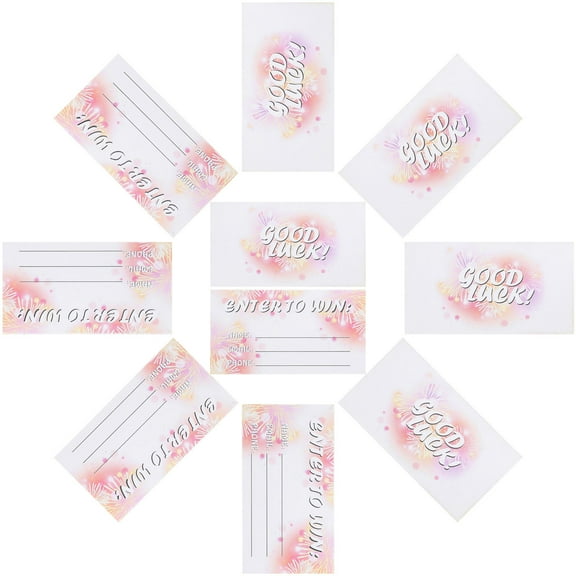Hemoton 300pcs Raffle Tickets Entry Form Cards Cards for Contest Contest Raffles Ballot Box Auction Great for Fairs Carnivals and More