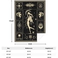 thumbnail image 4 of Aquarius Constellation Blanket Astrology Sign Throw Blanket, Lightweight Microfiber Blanket Birthday Graduation to Mom Gifts for Women Men 60"X80", 4 of 6