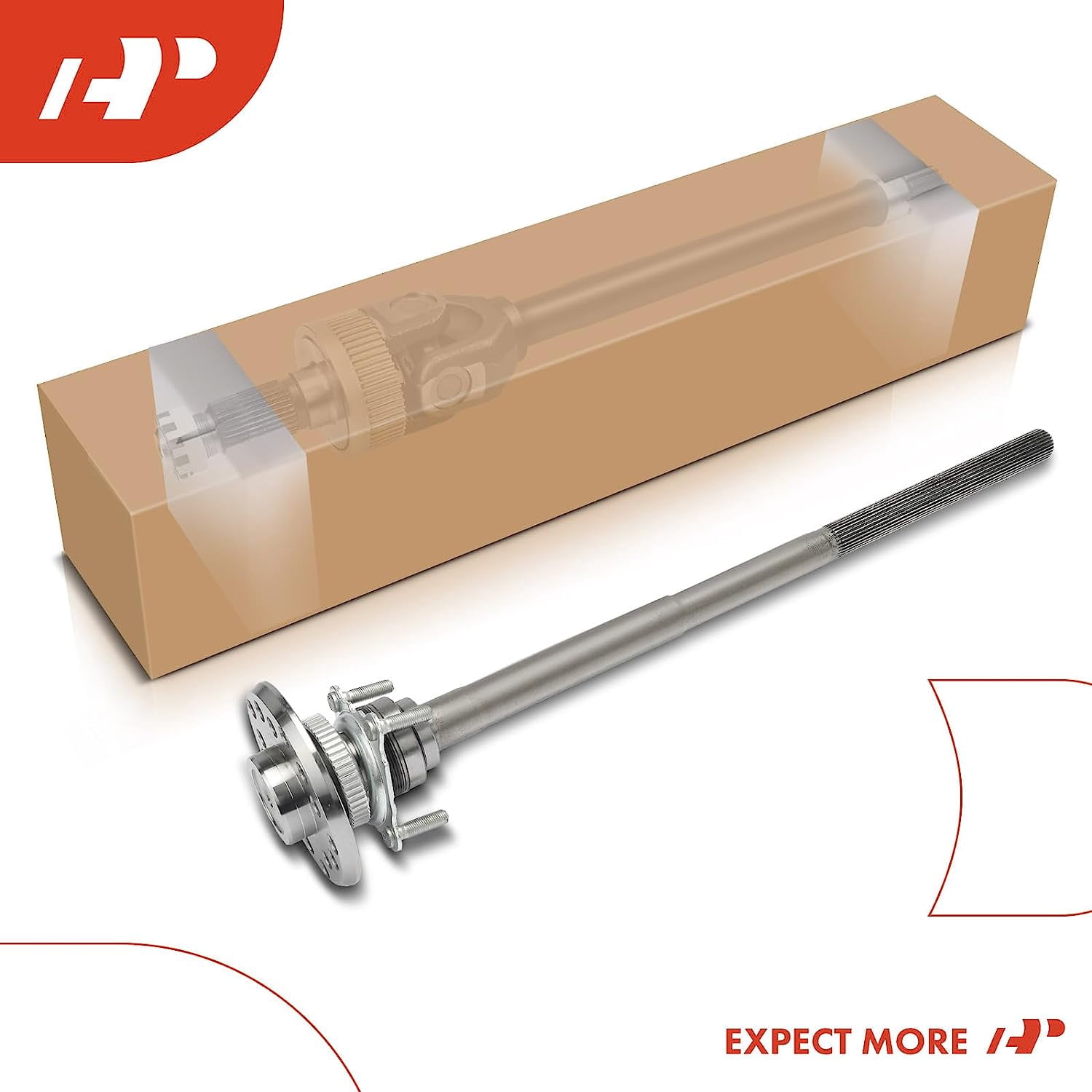 A-Premium Rear Axle Shaft Assembly with Axle Bearing and Seal Compatible with Jeep Wrangler 2007-2011 3.8L, Wrangler 2012-2018 3.6L, Wrangler JK 2018 3.6L, Rear Left or Right, Replace# 68003272AA
