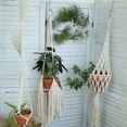 thumbnail image 4 of CheersUS Macrame Hangers Natural Cotton Hand-Woven Boho Indoor Outdoor Plant Hanger with Tassels, 4 of 7