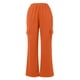 thumbnail image 5 of WILLBEST Pantalones Casuales para Mujer, Pantalones Lisos con Tiras, Cintura Elástica, Rectos y Bolsillos para Un Uso Diario Cómodo. Extra Grande, 5 of 5