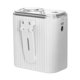 thumbnail image 4 of Ventilador de cintura portátil, ventilador de refrigeración para exteriores, ajustable, fácil de transportar, multiusos, USB. Blanco, 4 of 9