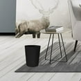 thumbnail image 2 of 1.8 Gallon Small Trash Can Wastebasket Recycling Bin Slim Profile for Compact Spaces Bathroom, Office, Bedroom, Kitchen (1.8 Gallon, Black), 2 of 5