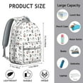 thumbnail image 6 of Hedgehog Pioneer Flower Pattern Backpack for School,Cute School Bag,Schoolbag with Adjustable Shoulder Straps & Padded Back,15.3"x11"x7.1".﻿, 6 of 6