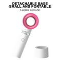 thumbnail image 4 of Ohufall Bladeless Mini Turbine Fan USB Rechargeable Portable High Wind Silent Small Cooling Fan For Home Office, 4 of 6