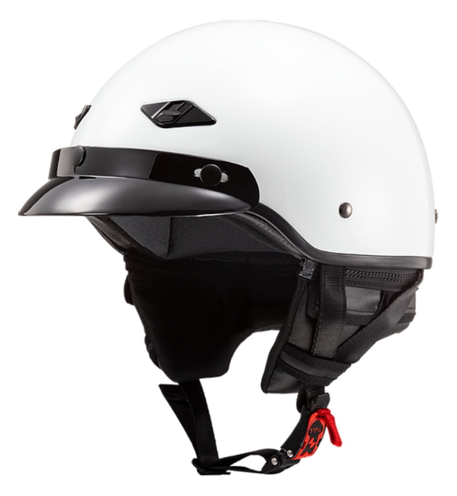 LS2 Bagger HH568 Solid Motorcycle Half Helmet Pearl White SM