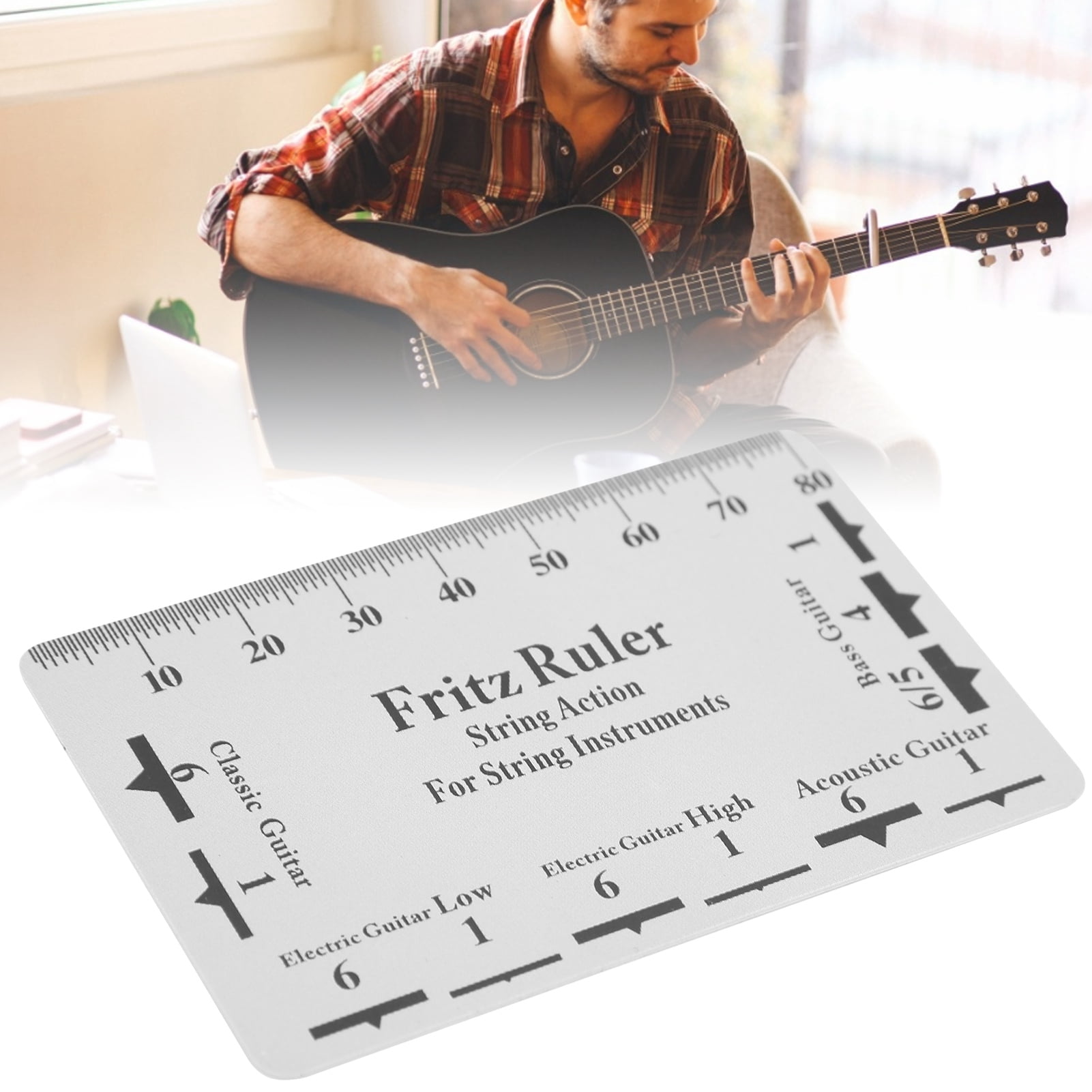 Knifun String Height Ruler,String Action Gauge Ruler Measuring Repair